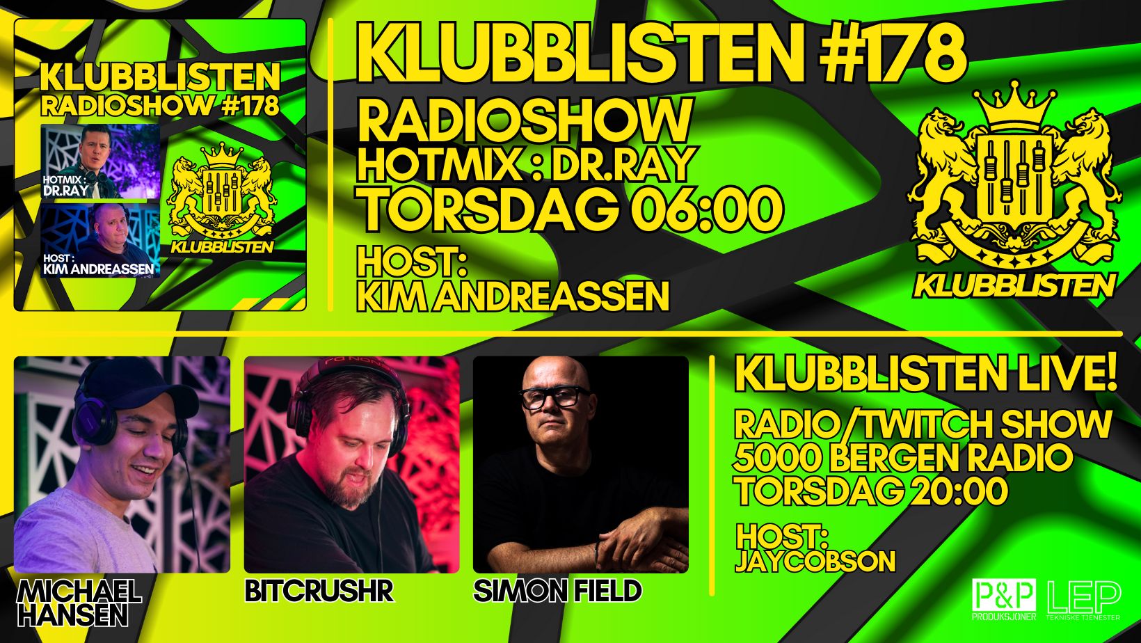 KLUBBLISTEN live!